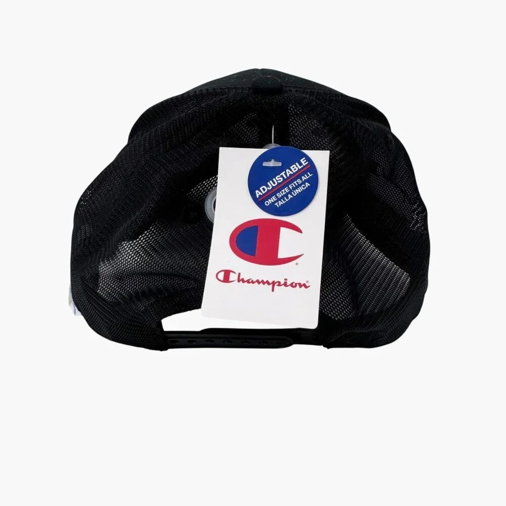 NEW Champion Adult Logan Twill Trucker Hat - Black